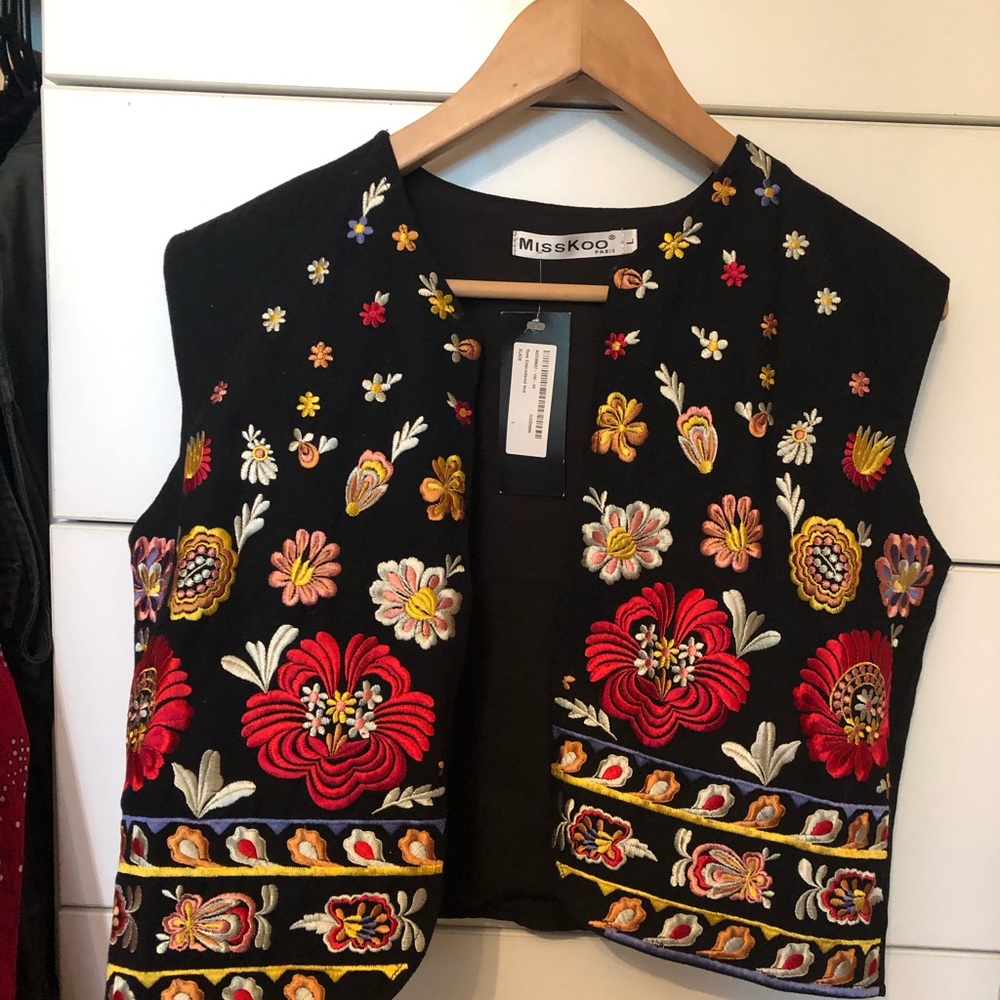 Vintage Looking Floral Vest